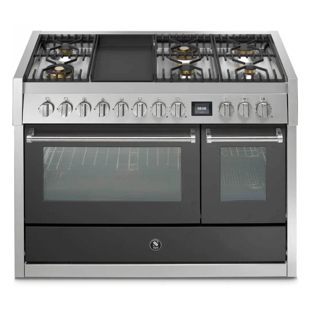 STEEL Cucine Genesi 120 cm - Carvers Interiors - Cookers and Bathroom Showroom Wolverhampton