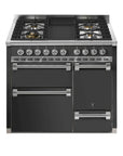 STEEL Cucine Ascot 100/3 - Solid Door - Mixed Hobs - Carvers Interiors - Cookers and Bathroom Showroom Wolverhampton