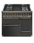 STEEL Cucine Ascot 100/3 - Solid Door - Mixed Hobs - Carvers Interiors - Cookers and Bathroom Showroom Wolverhampton