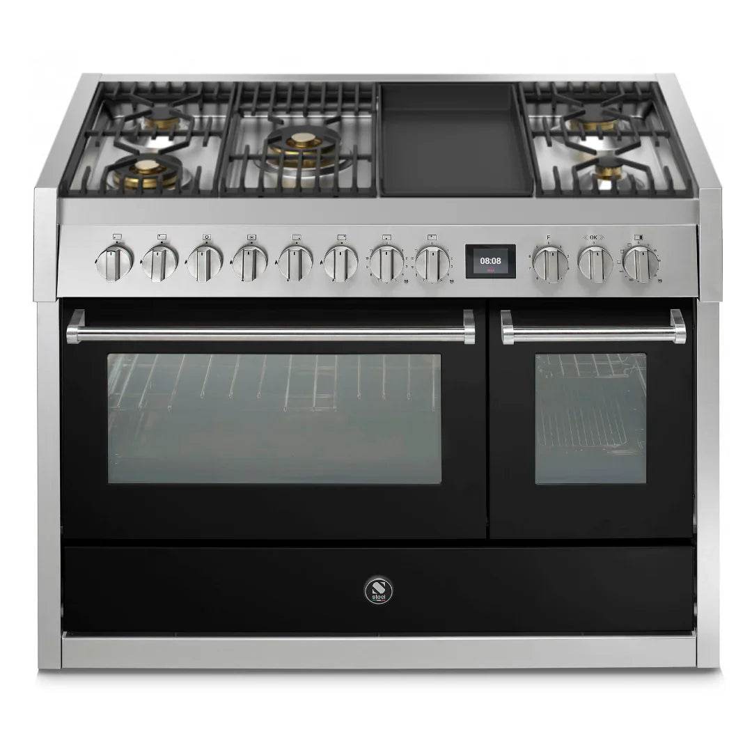 STEEL Cucine Genesi 120 cm - Carvers Interiors - Cookers and Bathroom Showroom Wolverhampton