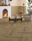 5mm SPC Rigid Core Vinyl Flooring – Herringbone – Lakeside Oak - 2.82m² per Pack - Carvers Interiors - THE FLOORING STORE