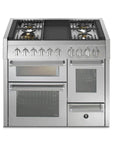 STEEL Cucine Genesi 100 cm - Triple Ovens - Carvers Interiors - Cookers and Bathroom Showroom Wolverhampton