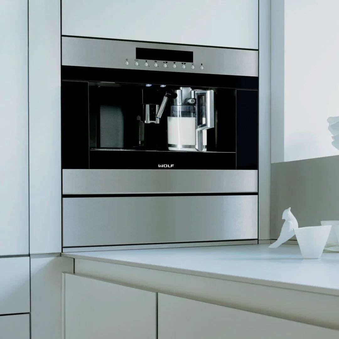 Wolf - Coffee System / Stainless Steel - Carvers Interiors - Cookers and Bathroom Showroom Wolverhampton
