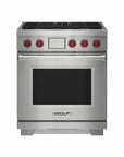 Wolf - Dual Fuel Range - 4 Burner - Carvers Interiors - Cookers and Bathroom Showroom Wolverhampton