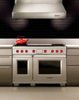 Wolf - Dual Fuel Range, 4 Burner, Double Griddle - Carvers Interiors - Cookers and Bathroom Showroom Wolverhampton