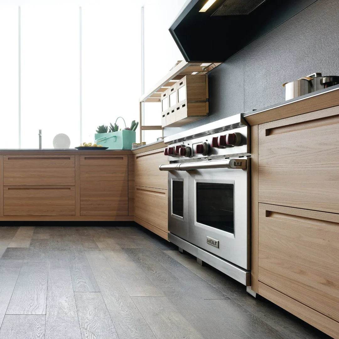 Wolf - Dual Fuel Range, 4 Burner, Double Griddle - Carvers Interiors - Cookers and Bathroom Showroom Wolverhampton