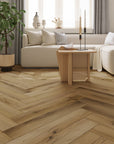 5mm SPC Rigid Core Vinyl Flooring – Herringbone – Parkside Oak - 2.82m² per Pack