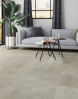 5.5mm SPC Rigid Core Vinyl Flooring – Stone Pre-Grouted Tile – Palisade Stone Beige - 1.97m² per Pack