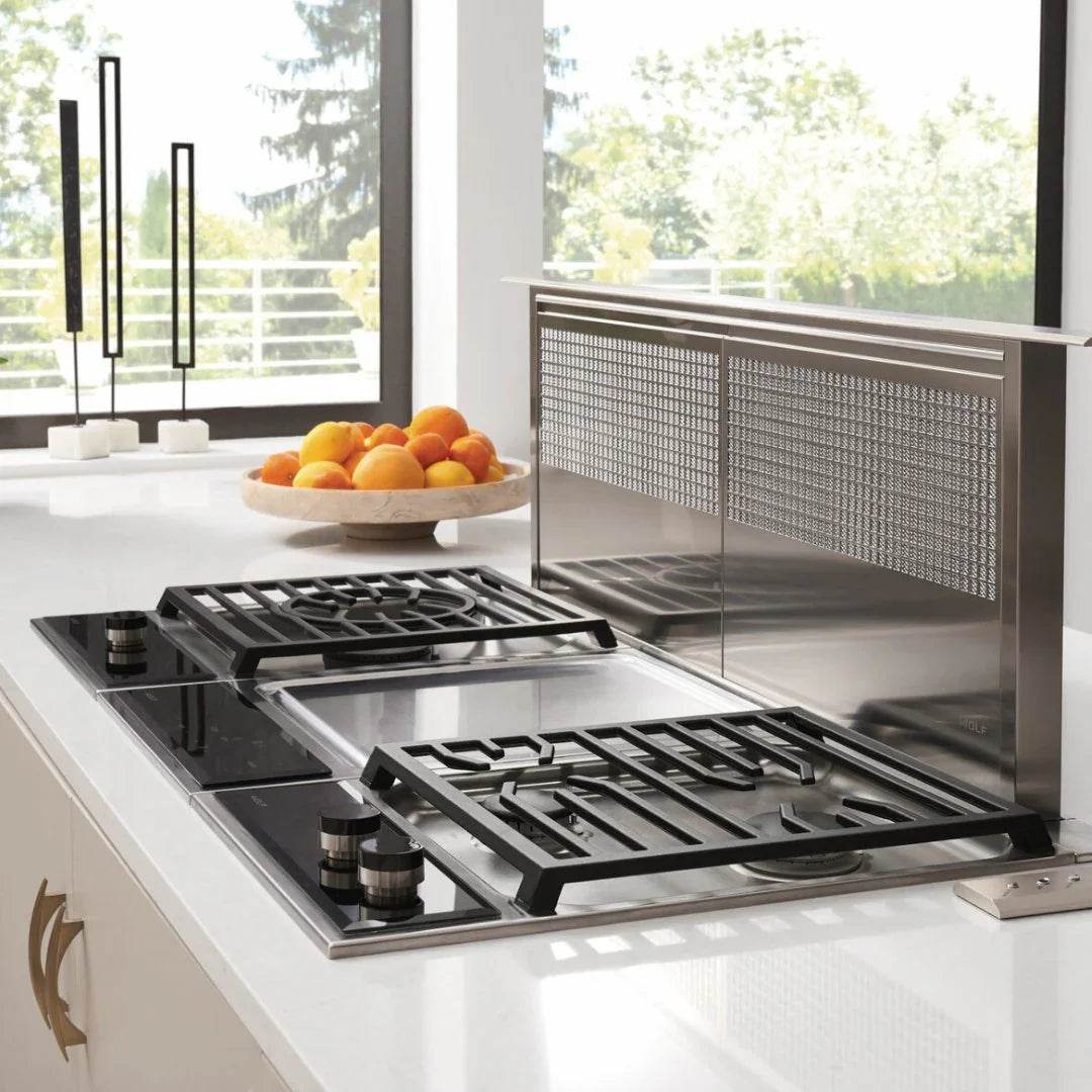 Wolf - Transitional Gas Cooktop - Integrated Cooktops - Carvers Interiors - Cookers and Bathroom Showroom Wolverhampton