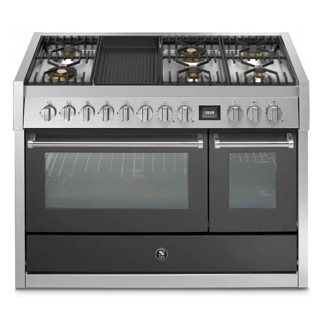 STEEL Cucine Genesi 120 cm - Carvers Interiors - Cookers and Bathroom Showroom Wolverhampton