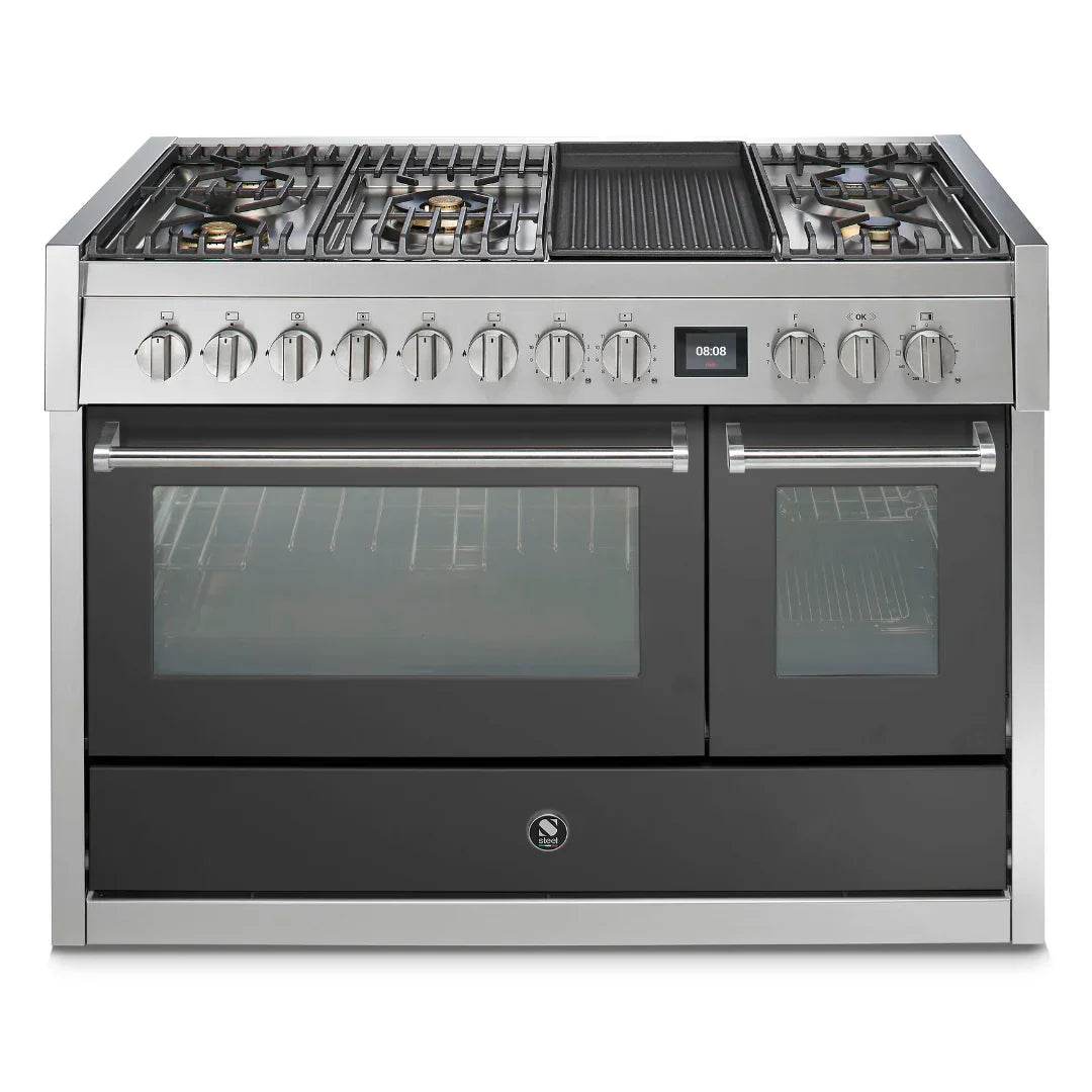 STEEL Cucine Genesi 120 cm - Carvers Interiors - Cookers and Bathroom Showroom Wolverhampton