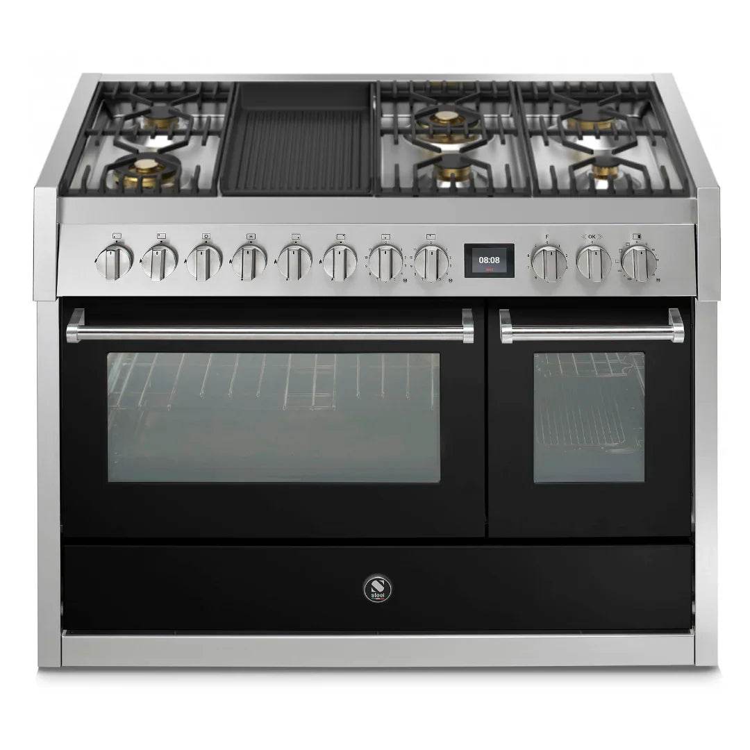 STEEL Cucine Genesi 120 cm - Carvers Interiors - Cookers and Bathroom Showroom Wolverhampton