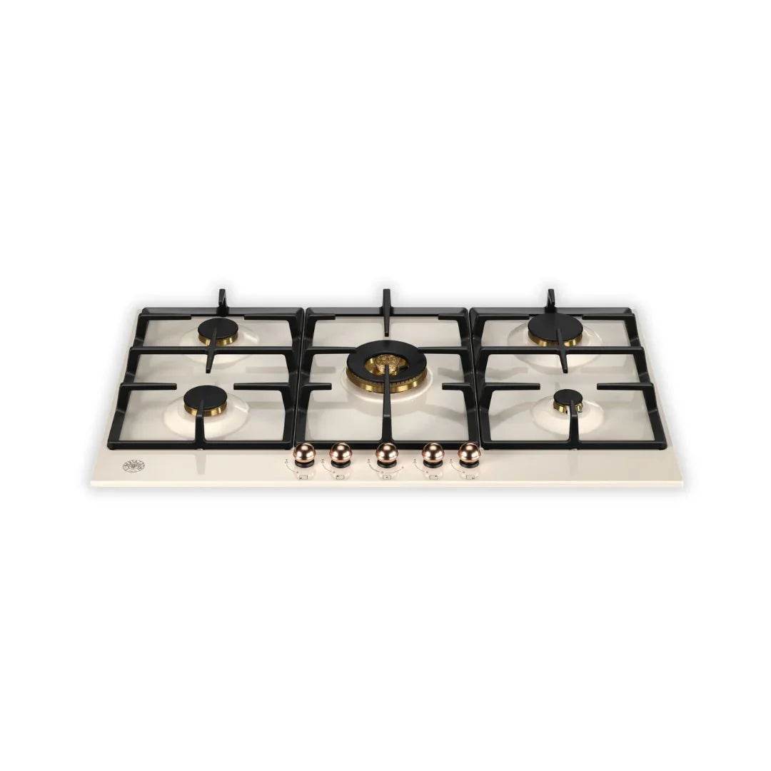 Bertazzoni - Heritage - 90cm Gas Hob with Central Dual Wok - Carvers Interiors - Cookers and Bathroom Showroom Wolverhampton