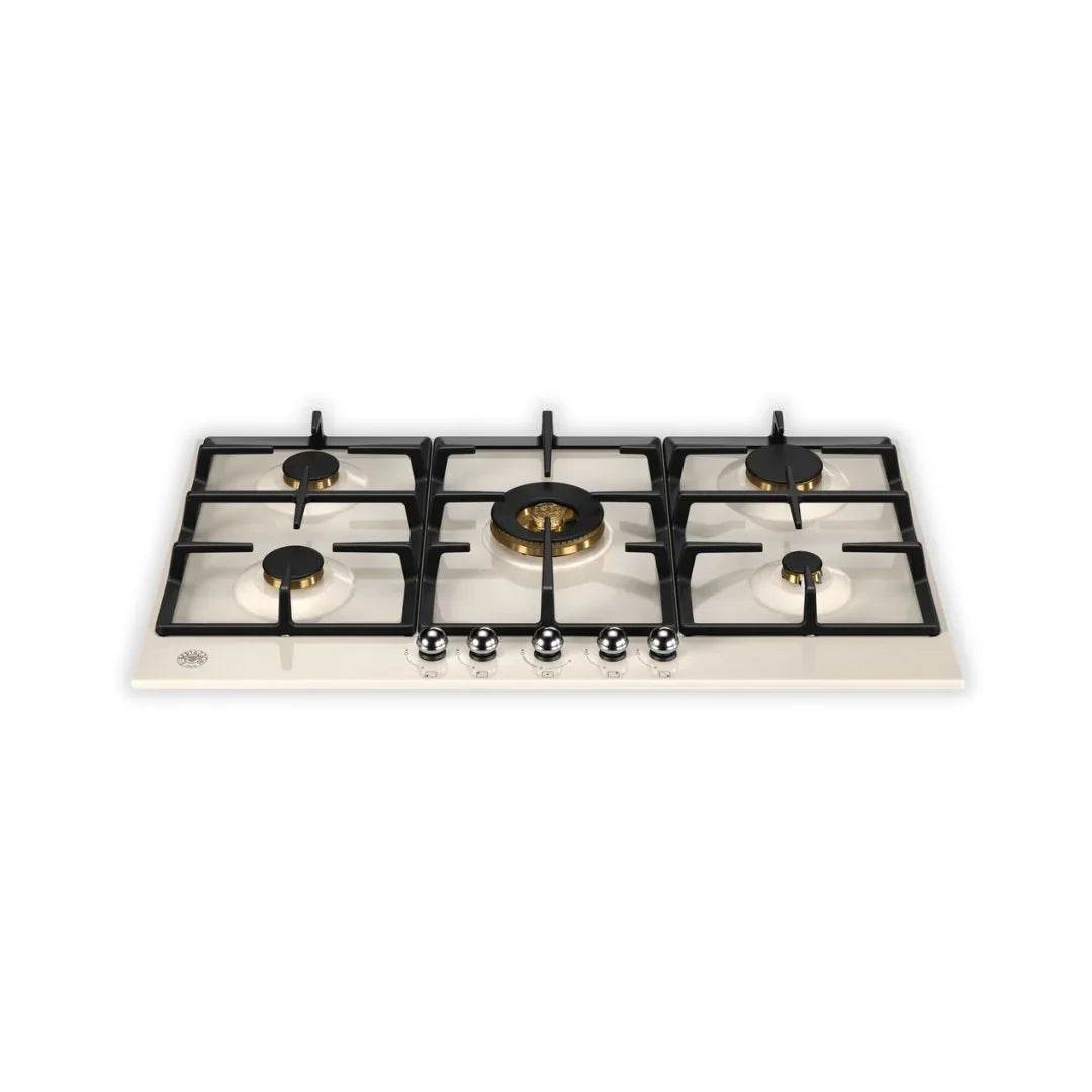 Bertazzoni - Heritage - 90cm Gas Hob with Central Dual Wok - Carvers Interiors - Cookers and Bathroom Showroom Wolverhampton