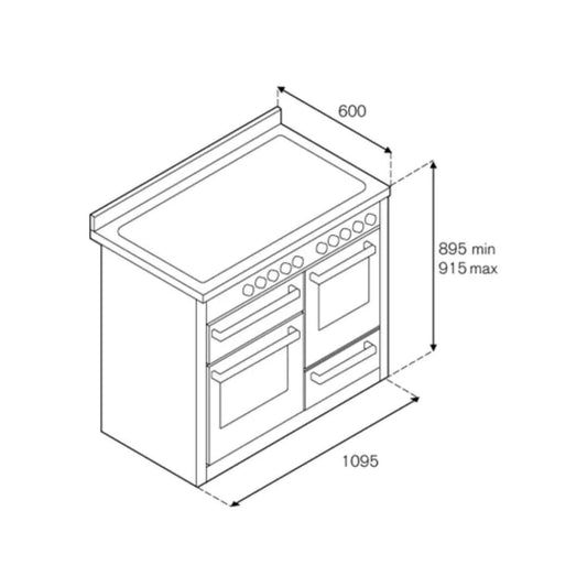 Bertazzoni Master Series 110cm Induction XG Cooker - Matt White - Carvers Interiors - Cookers and Bathroom Showroom Wolverhampton
