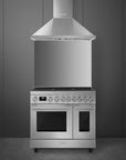 Smeg Portofino 90cm Duel Fuel Cooker CPF92GM - Carvers Interiors - Cookers and Bathroom Showroom Wolverhampton