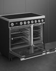 Smeg Portofino 90cm Induction Range Cooker - Two Ovens - Carvers Interiors - Cookers and Bathroom Showroom Wolverhampton