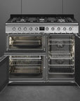 SMEG Symphony 90cm Duel Fuel Cooker with Eclipse Glass SY93-1 - Carvers Interiors - Cookers and Bathroom Showroom Wolverhampton