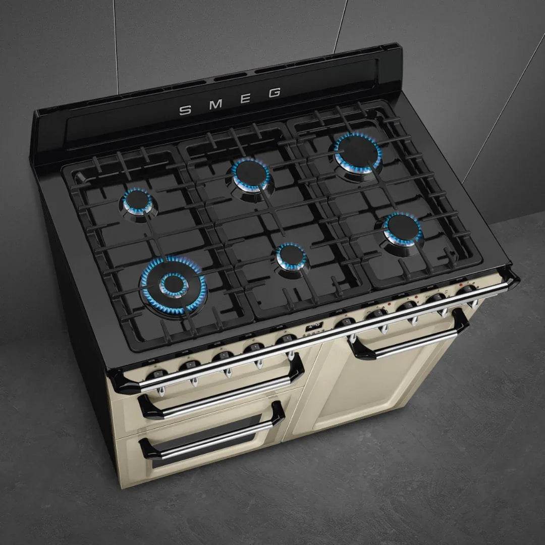 SMEG Victoria 100cm Dual Fuel cooker TR103 - Carvers Interiors - Cookers and Bathroom Showroom Wolverhampton