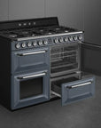 Ex-Display - SMEG Victoria 110cm Dual Fuel Range cooker-Slate Grey - Carvers Interiors - Cookers and Bathroom Showroom Wolverhampton