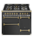 STEEL Cucine Ascot 100/3 - Solid Door - Gas Fuel - Carvers Interiors - Cookers and Bathroom Showroom Wolverhampton