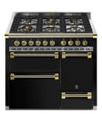 STEEL Cucine Ascot 100/3 - Solid Door - Gas Fuel - Carvers Interiors - Cookers and Bathroom Showroom Wolverhampton
