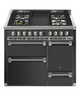 STEEL Cucine Ascot 100/3 - Solid Door - Mixed Hobs - Carvers Interiors - Steel Cucine