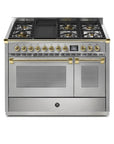 STEEL Cucine Ascot 120 cm - 6 Burners - Gas Fuel - Carvers Interiors - Cookers and Bathroom Showroom Wolverhampton