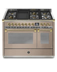 STEEL Cucine Ascot 120 cm - 6 Burners - Gas Fuel - Carvers Interiors - Cookers and Bathroom Showroom Wolverhampton