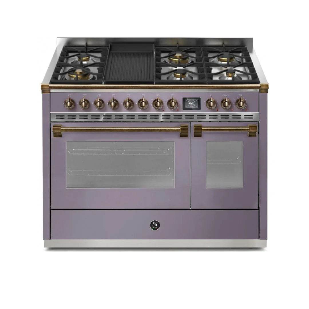 STEEL Cucine Ascot 120 cm - 6 Burners - Gas Fuel - Carvers Interiors - Cookers and Bathroom Showroom Wolverhampton