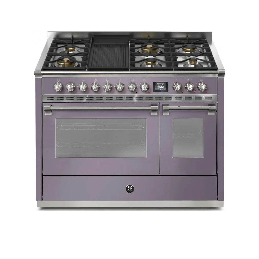 STEEL Cucine Ascot 120 cm - 6 Burners - Gas Fuel - Carvers Interiors - Cookers and Bathroom Showroom Wolverhampton