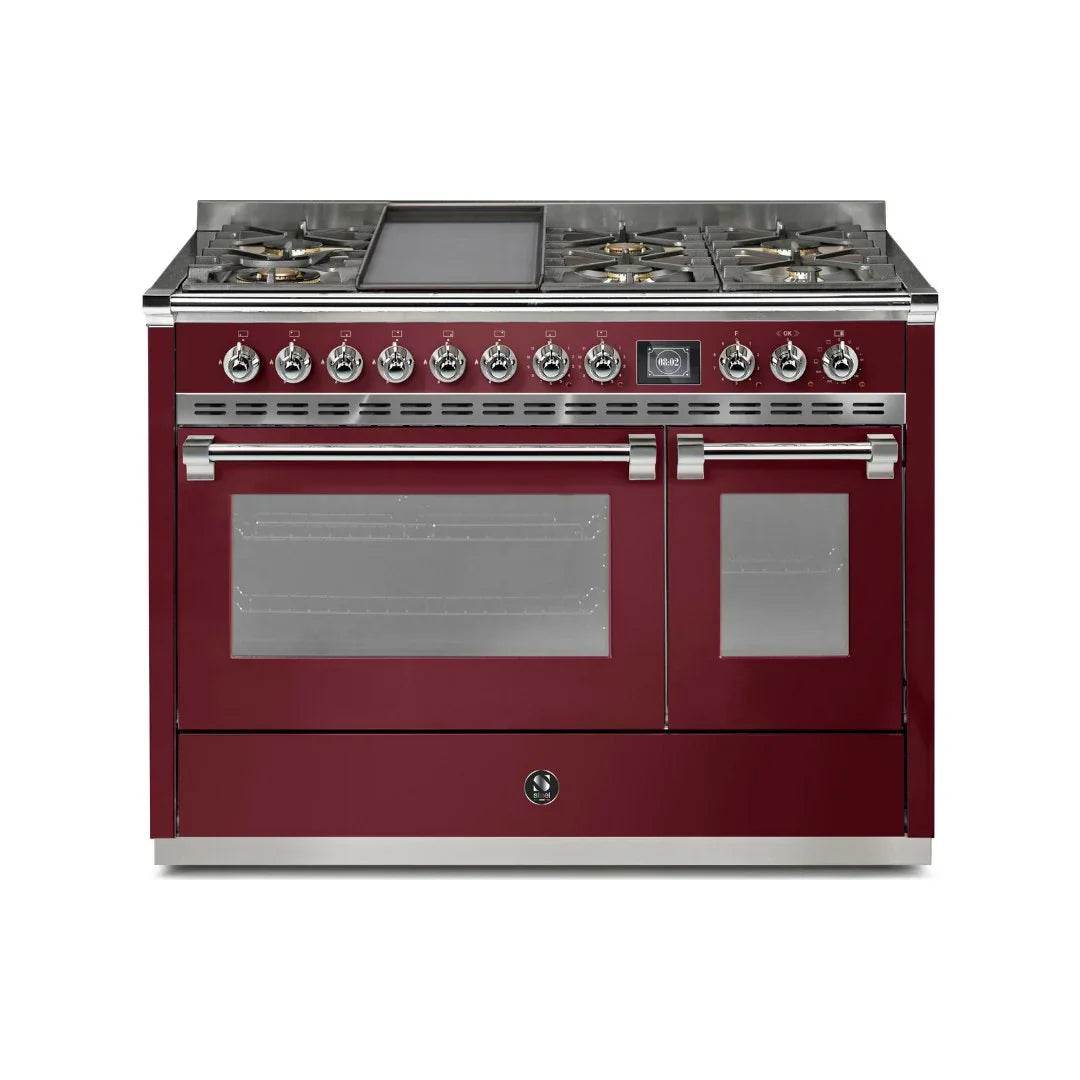 STEEL Cucine Ascot 120 cm - 6 Burners - Gas Fuel - Carvers Interiors - Cookers and Bathroom Showroom Wolverhampton