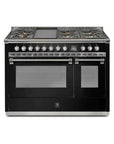 STEEL Cucine Ascot 120 cm - 6 Burners - Gas Fuel - Carvers Interiors - Cookers and Bathroom Showroom Wolverhampton
