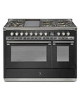 STEEL Cucine Ascot 120 cm - 6 Burners - Gas Fuel - Carvers Interiors - Cookers and Bathroom Showroom Wolverhampton
