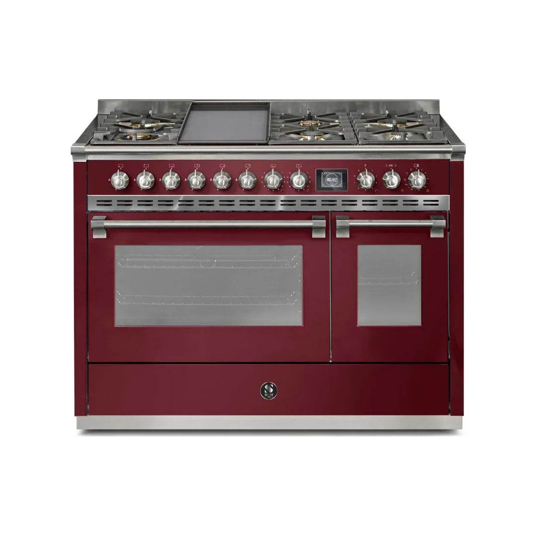 STEEL Cucine Ascot 120 cm - 6 Burners - Gas Fuel - Carvers Interiors - Cookers and Bathroom Showroom Wolverhampton