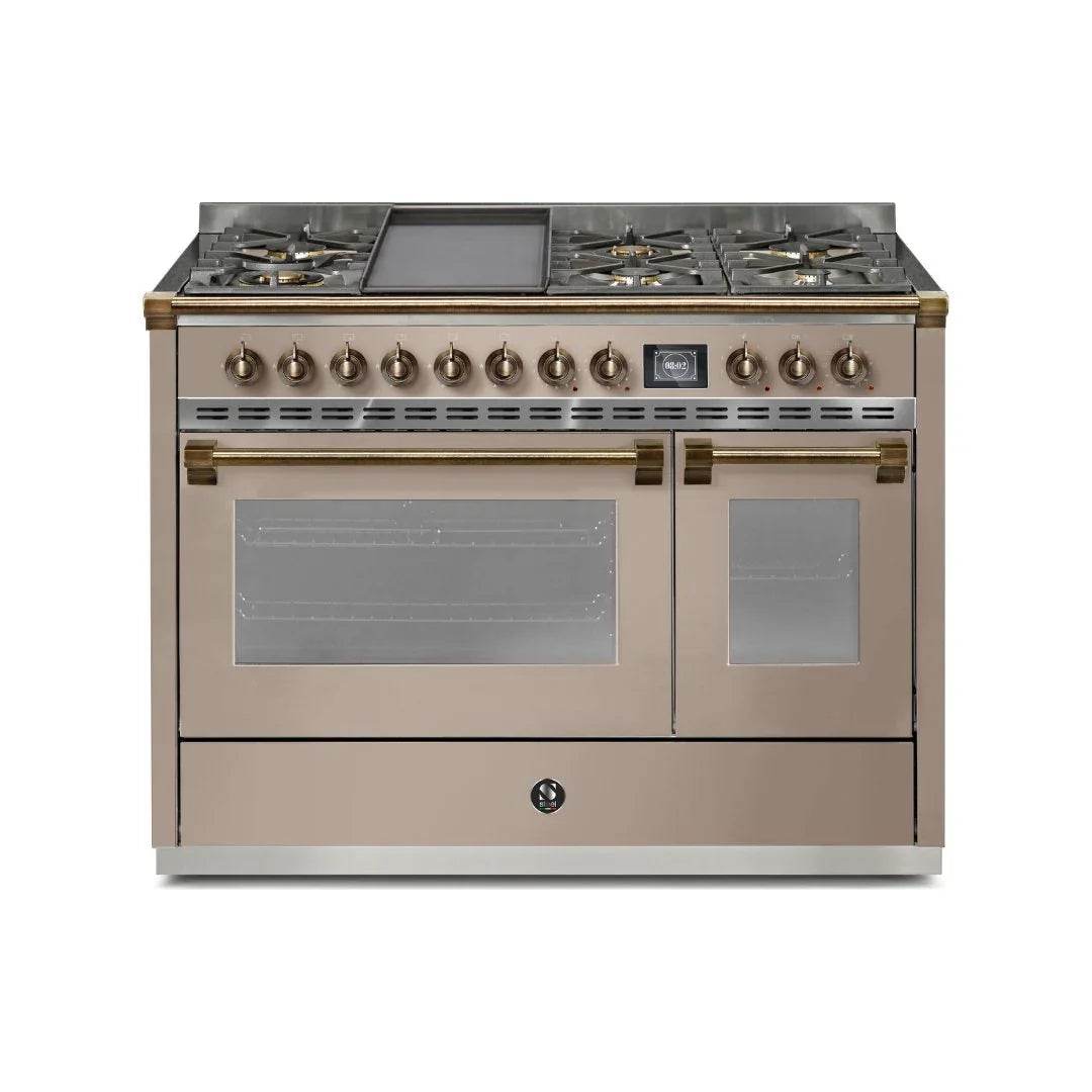 STEEL Cucine Ascot 120 cm - 6 Burners - Gas Fuel - Carvers Interiors - Cookers and Bathroom Showroom Wolverhampton