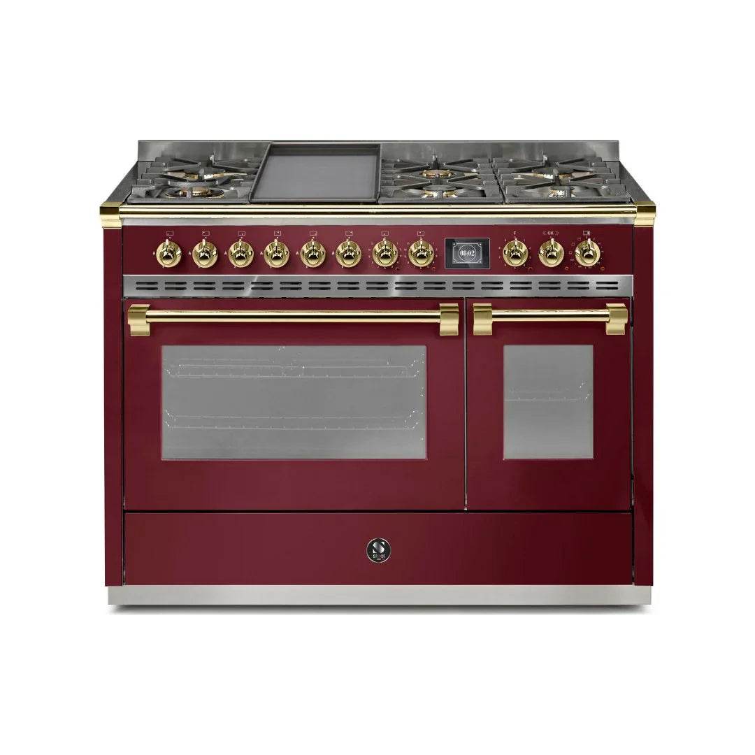 STEEL Cucine Ascot 120 cm - 6 Burners - Gas Fuel - Carvers Interiors - Cookers and Bathroom Showroom Wolverhampton