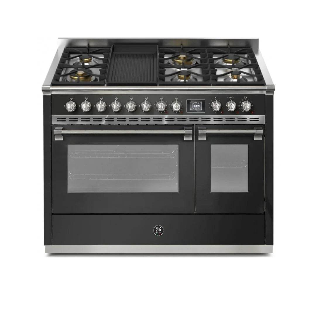 STEEL Cucine Ascot 120 cm - 6 Burners - Gas Fuel - Carvers Interiors - Cookers and Bathroom Showroom Wolverhampton