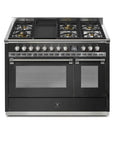 STEEL Cucine Ascot 120 cm - 6 Burners - Gas Fuel - Carvers Interiors - Cookers and Bathroom Showroom Wolverhampton