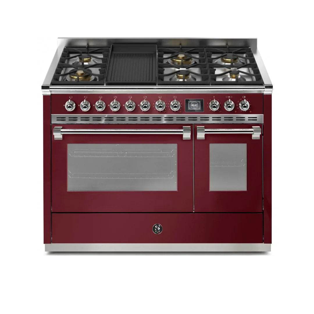 STEEL Cucine Ascot 120 cm - 6 Burners - Gas Fuel - Carvers Interiors - Cookers and Bathroom Showroom Wolverhampton