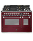 STEEL Cucine Ascot 120 cm - 6 Burners - Gas Fuel - Carvers Interiors - Cookers and Bathroom Showroom Wolverhampton