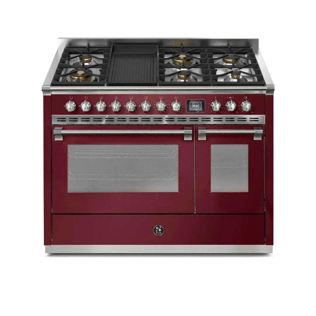 STEEL Cucine Ascot 120 cm - 6 Burners - Gas Fuel - Carvers Interiors - Cookers and Bathroom Showroom Wolverhampton