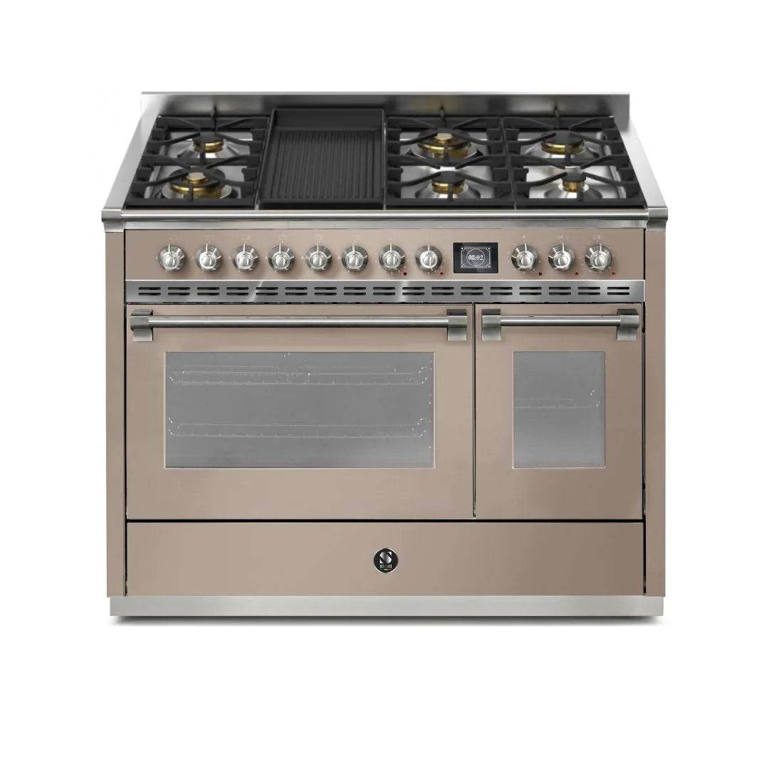 STEEL Cucine Ascot 120 cm - 6 Burners - Gas Fuel - Carvers Interiors - Cookers and Bathroom Showroom Wolverhampton