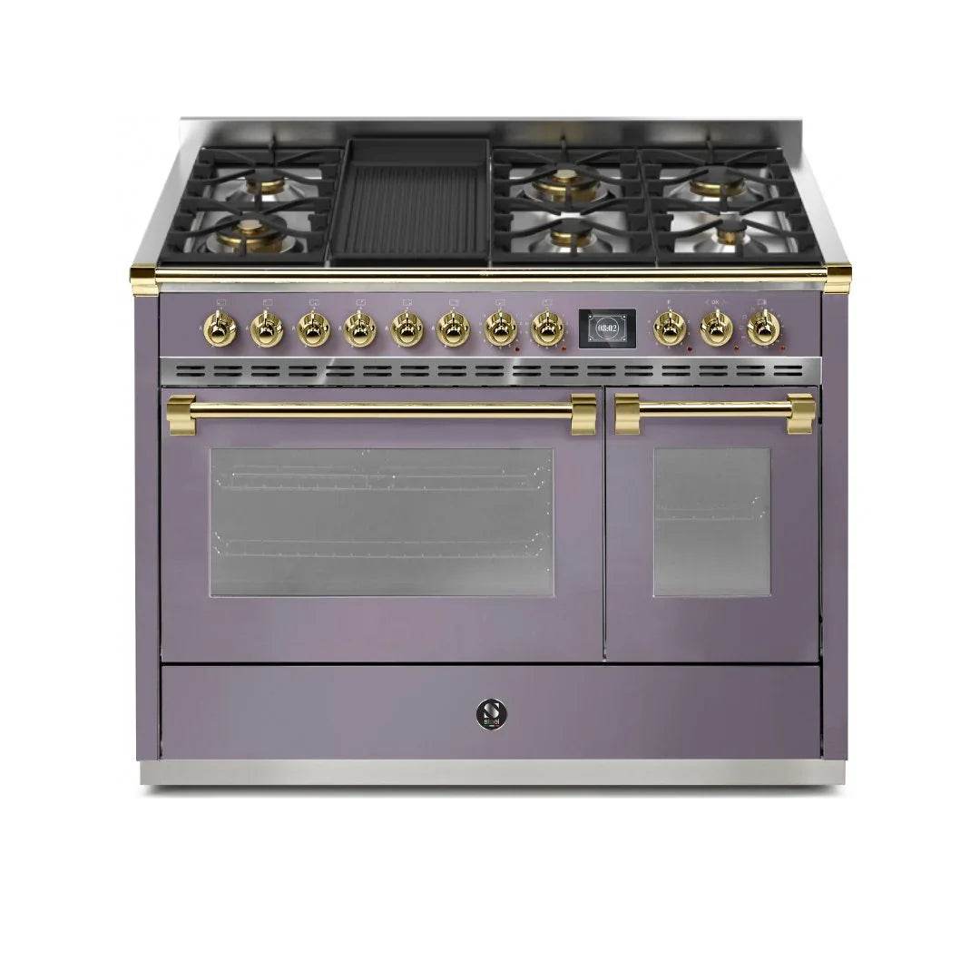 STEEL Cucine Ascot 120 cm - 6 Burners - Gas Fuel - Carvers Interiors - Cookers and Bathroom Showroom Wolverhampton