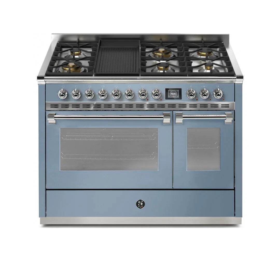 STEEL Cucine Ascot 120 cm - 6 Burners - Gas Fuel - Carvers Interiors - Cookers and Bathroom Showroom Wolverhampton