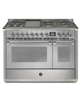 STEEL Cucine Ascot 120 cm - 6 Burners - Gas Fuel - Carvers Interiors - Cookers and Bathroom Showroom Wolverhampton