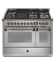 STEEL Cucine Ascot 120 cm - 6 Burners - Gas Fuel - Carvers Interiors - Cookers and Bathroom Showroom Wolverhampton