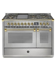 STEEL Cucine Ascot 120 cm - 6 Burners - Gas Fuel - Carvers Interiors - Cookers and Bathroom Showroom Wolverhampton