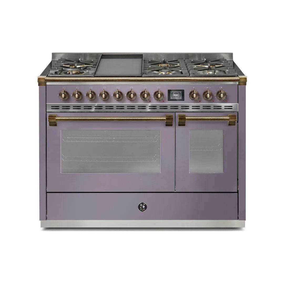 STEEL Cucine Ascot 120 cm - 6 Burners - Gas Fuel - Carvers Interiors - Cookers and Bathroom Showroom Wolverhampton
