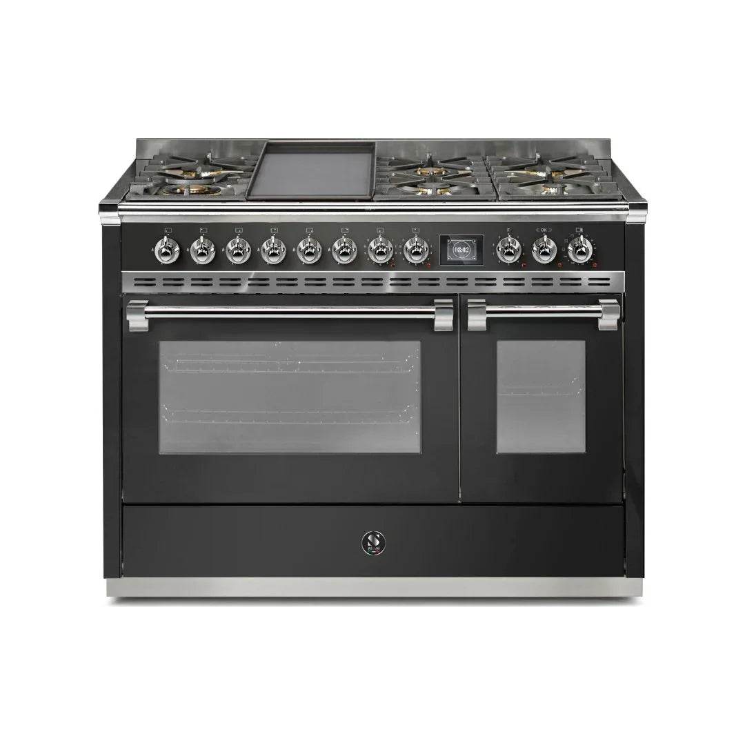 STEEL Cucine Ascot 120 cm - 6 Burners - Gas Fuel - Carvers Interiors - Cookers and Bathroom Showroom Wolverhampton